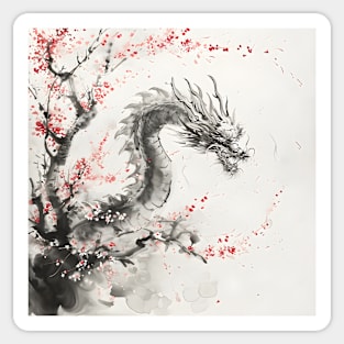 Dragon Festival: Lunar Celebration, Festive Art, and Asian Traditions Sticker